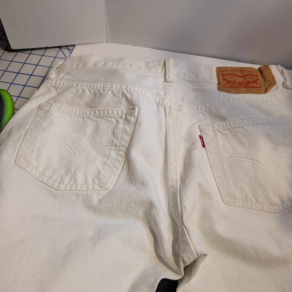 Levi's White Denim Jeans